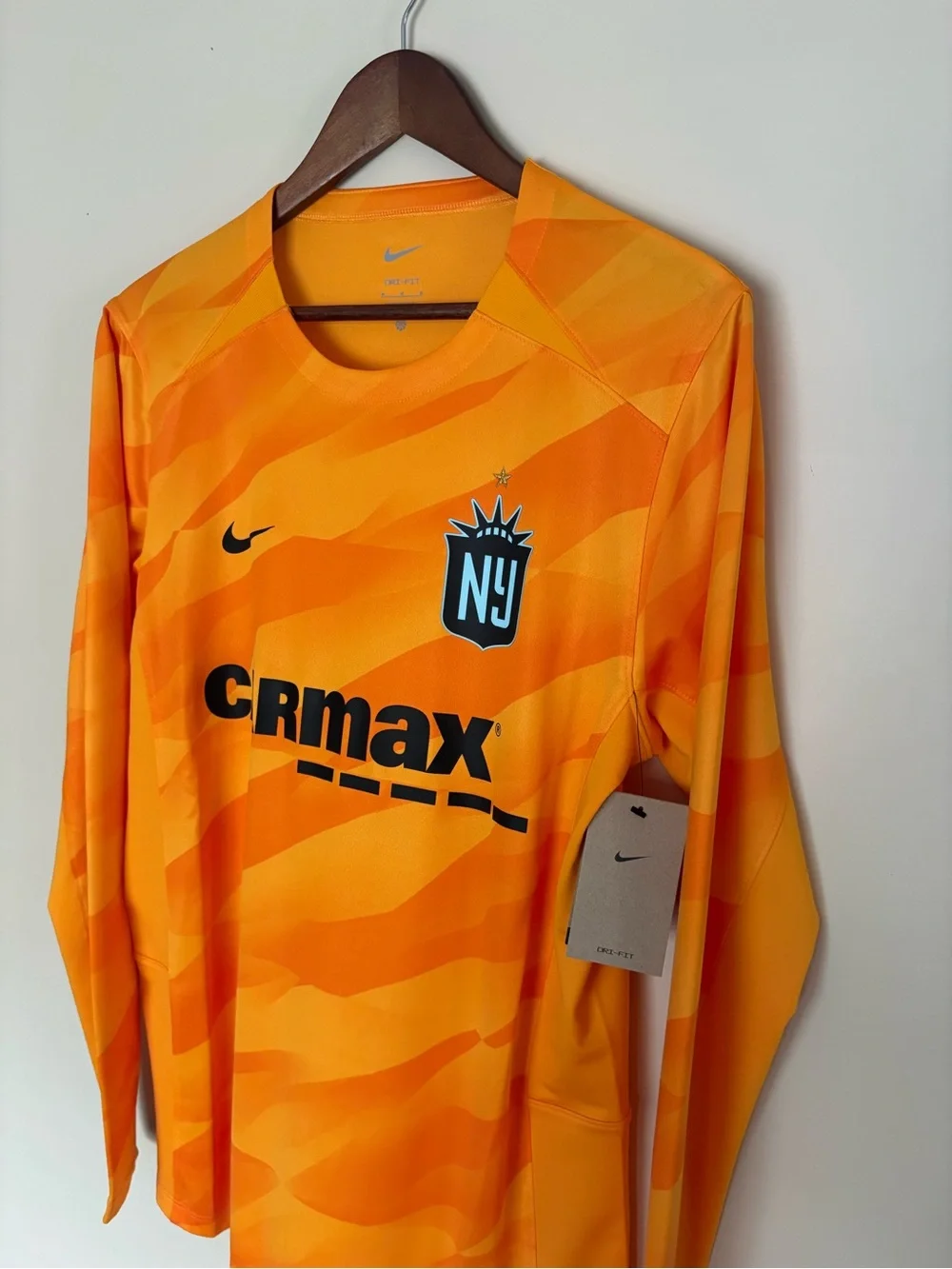 Gotham FC Long-Sleeve Football Jersey goalkeeper jersey by Nike